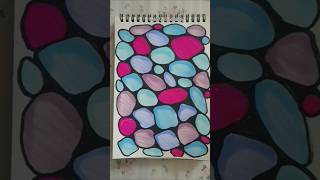 Colourful Rock Pattern Zentangle | Doodling Idea for Beginners