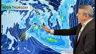 NZ: Storm continues to Friday, then eases as huge high pressure arrives