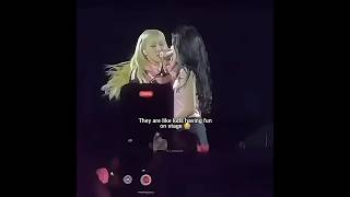 They are like kids having fun on stage😭 #chaennie #jennie #rosé #blackpink #blackpinkedit