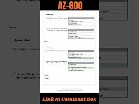 Administering Windows Server Hybrid Core Infrastructure | AZ-800 (Exam Dumps)