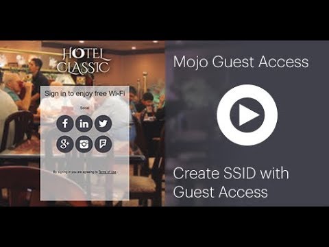 Mojo Guest Access - Configure SSIDs with Social Media Login