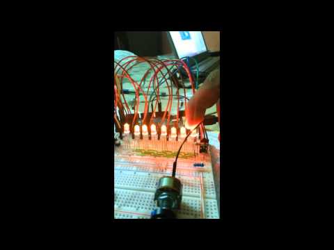 manejo de 8 leds RGB con 4 efectos distintos