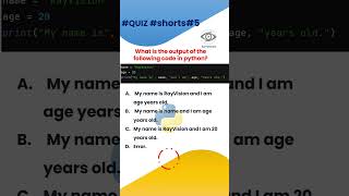 Understanding Variables and Revealing the Correct Code Result in #Python #gkquestion#codingskills #5