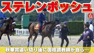 【秋華賞へステレンボッシュ順調】最終追い切り後に国枝調教師自ら跨り…