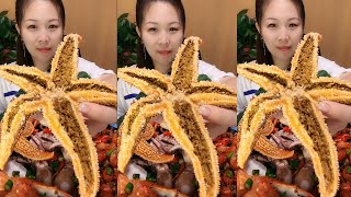 【大食い 】超激辛の生タコ 、中華料理はユニクですねeat超级爆辣的海鲜Fisherman eating delicious seafood