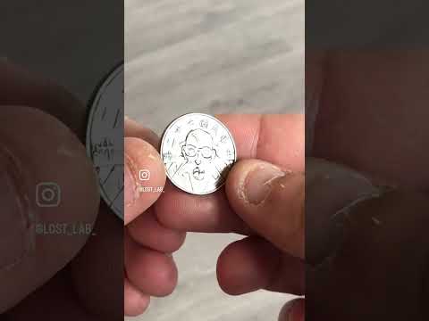 ❌eBay auction❌10 new dollars Taïwan 1983. "Master Roshi" #hobonickel #handmade #oneofakind #sparking