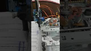 mini cnc drawing machine test part#1 by using app #arduinoDroid