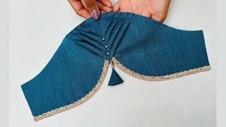 baju design | new sleeve design cutting | blouse sleeve design cutting and stitching | baju 2025