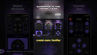 The Trend Redefining UI Design in 2025.  Glassmorphism #shorts #uidesignideas #uiinspiration #ui
