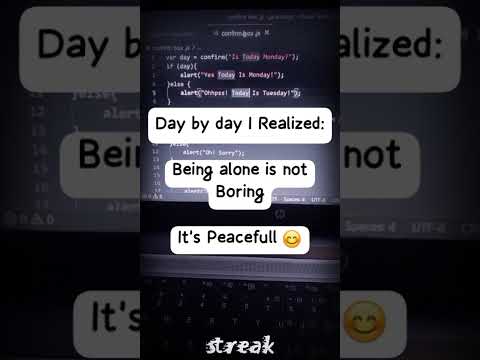 "Stay alone, stay happy." #alone  #deepthoughts #codinglife  #youtube