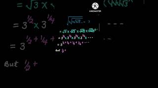 How to simplify an infinite radical expression |@goymath