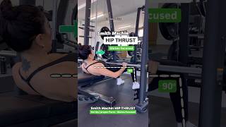 Smith Machin HIP THRUST: Set Up / proper Form - Glutes Focused✅ #hipthrust  #gymhacks #fitnesshacks