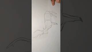 the deer, #drawing #drawcircles #easydrawing #drawshapes #shorts #shortvideo
