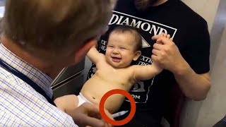 Pediatricians are reluctant to stab the baby, they wait until the baby is completely off guard!