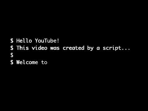 Hello Youtube! (AUDIO & VIDEO generated and uploaded with python)