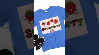 Strawberry Kids Graphic Tee #shorts #etsy #etsyseller #foryou