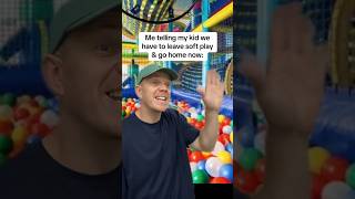 Soft play ALWAYS ends in tears🥲 #parenthumor #dad #parenting #parents #toddlers #softplay