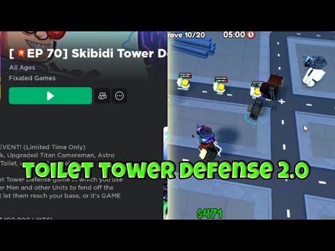 The toilet tower defense similar model game (2.0) (skibidi edition) #3