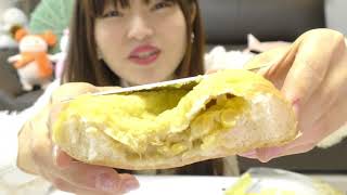 【韓国コンビニ】コーンチーズパン食べてみた。