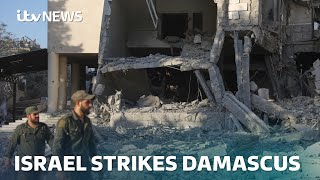 Israel strikes Damascus before Syria announces new truce with Druze minority | ITV News
