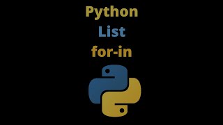 Python List with for-in Loop