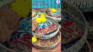 Blue Indigo Hamper Tray#kavyatva #kalamkaricrafts #indigoblue #ecofriendlygifts#sustainablegifts