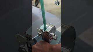 Temperted glass door center lock installation | easy install dooe lock | door lock installation diy