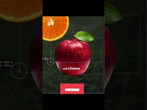 Transparent Effect in Photoshop | Transparent  Apple+Orange Manipulation #shortfeed #viralshot