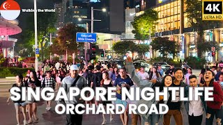 Orchard Road Night Walk Tour 2025 - Singapore's Most Famous Shopping Street [4K]