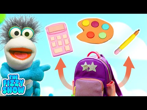 Fizzy Makes DIY Play Doh School Supplies With Bingo Card | The Fizzy Show Videos