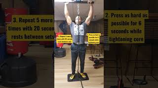Bruce Lee Isometric Exercise #1: "Press Lockout" #brucelee #shoulderpress #bruceleeisometrics