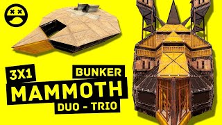 Mammoth • The MOST Defendable 3X1 Bunker Base in RUST 2025 (stability bunker)