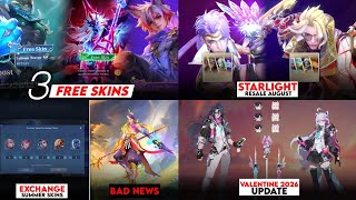 FREE 3 SKINS & EVENTS IN AUGUST, RESALE STARLIGHT SKINS AUGUST, ARLOTT CC BAD NEWS, FREE MOSKOV CC