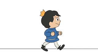 Prince Bojji (Ousama Ranking) - Walk Cycle Animation