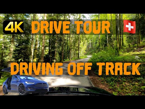 4K Drive Tour Switzerland🇨🇭 | Driving Country Roads| When Tesla Navigation System Sent Us Off Track
