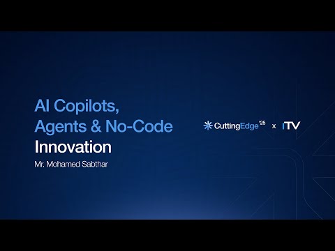 AI Copilots, Agents & No-Code Innovation | Mr Sabthar | WSO2 | Cutting Edge ’25