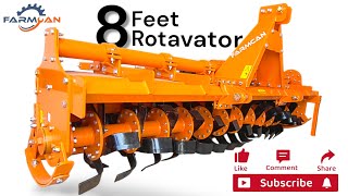 8 Feet Rotavator - Ultimate Farming Tool for Efficient Land Preparation!