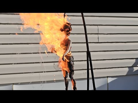 🔥 Torching a Barbie in a White Dress-The Ultimate Fiery Meltdown! 🔥