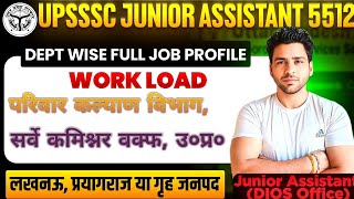 UPSSSC Junior Assistant 5512 Departments| UPSSSC Junior Assistant 5512 Expected Cutoff| UPSSSC