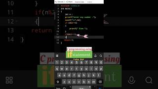 C Programming using if statement #clanguage #ccode #programming #basic#codelover #shortvideo #cs