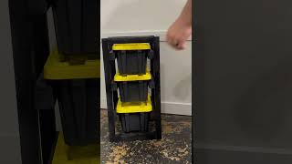 Home Depot came out with 6.5qt Storage Totes. So, I built a “mini” rack for them. #homedepot #diy