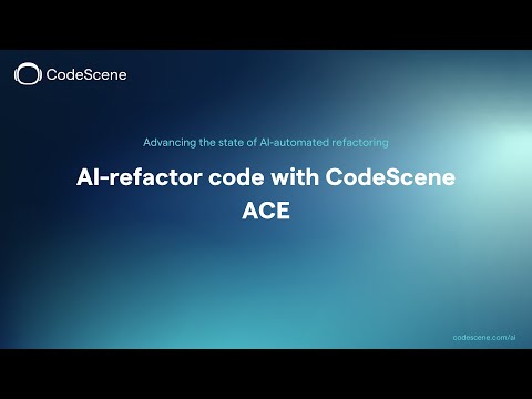 Refactoring using AI | Improve Code Quality with CodeScene Ace | AI Coding Assistant