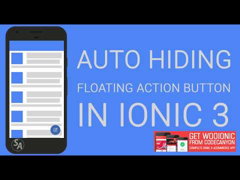 Auto-hide Floating Action Button in Ionic 3