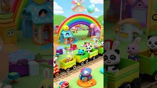 "Toy Train Adventure 🚂✨ | Bunny, Panda & Duck’s Magical Ride!"
