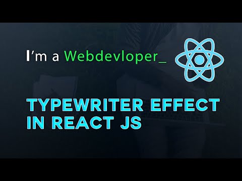 TypeWriter Effect In Reactjs | Typewriting effect using Reactjs Tutorial | react js beginner