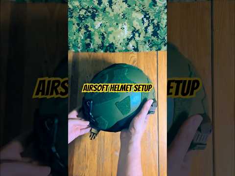 Let’s do an airsoft helmet setup ;) #airsoft #milsim #airsoftshorts  #helmet