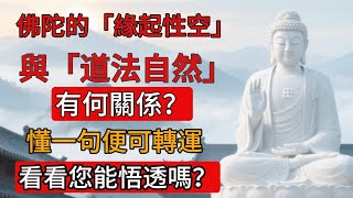 佛陀的「緣起性空」與「道法自然」有何關係？懂一句便可轉運，看看您能悟透嗎？佛教#信仰#修行|人生 |金剛經|南無阿彌陀佛#佛家 #大悲咒#修行 #大悲咒 #智慧#哲學#因果#冥想#达摩