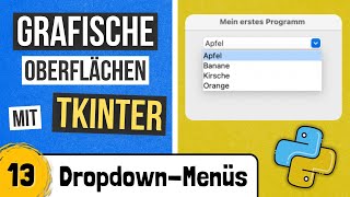 Dropdown Widget in tkinter (OptionMenu & Combobox) - Python GUI mit tkinter - 13