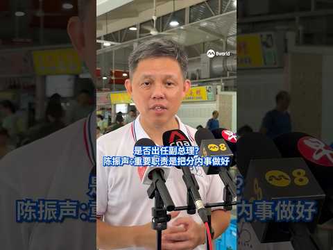 【GE2025】高票当选是否出任副总理？陈振声：重要职责是把分内事做好#8worldnews #sgnews #singapore #shorts