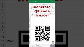 Generate QR code in excel #excel